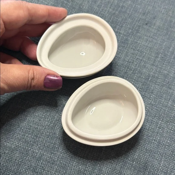 Vintage Schwarzenhammer Porcelain Egg Lidded Trinket Box Dish - Picture 3 of 7